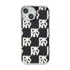 DKNY IML Checkered Mono Pattern - tok iPhone 15 Plus / 14 Plus készülékhez (fekete)