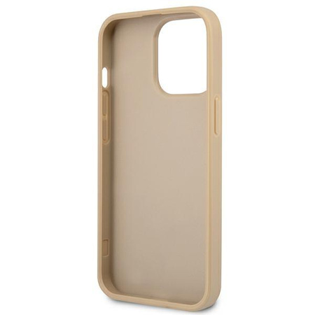 Guess Saffiano Triangle Logo Case - Coque iPhone 13 Pro Max (beige)