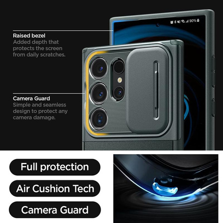 Spigen Optik Armor - Case for Samsung Galaxy S24 Ultra (Abyss Green)