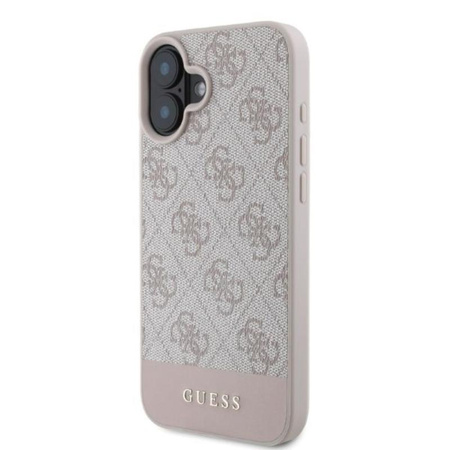 Guess 4G Bottom Stripe - iPhone 16 Case (pink)