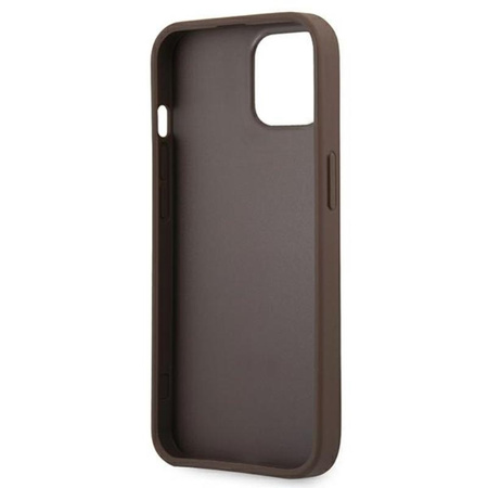 Guess 4G Printed Stripe - iPhone 13 Mini Case (brown)
