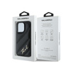 Karl Lagerfeld Diagonal Quilted Script - iPhone 14 Pro Max Case (black)