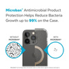 Speck Presidio Perfect-Clear with Glitter + MagSafe - Etui iPhone 14 Pro z powłoką MICROBAN (Clear / Gold Glitter)