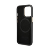 Guess Pfingstrose Logo Platte MagSafe - iPhone 13 Pro Max Tasche (schwarz)