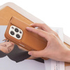 Moshi Overture MagSafe - kožené flipové pouzdro 3 v 1 pro iPhone 16 Pro Max (karamelově hnědé)