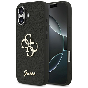 Guess Fixed Glitter Big 4G - Hülle iPhone 17 (schwarz)