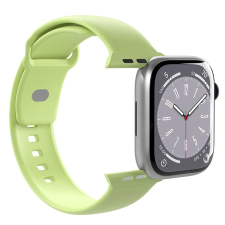 PURO ICON - Elastic Strap for Apple Watch 44/45/46/49 mm (S/M & M/L) (Matcha Green)