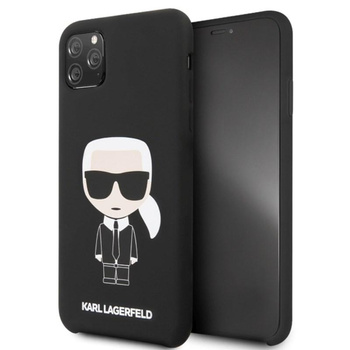 Karl Lagerfeld Fullbody Silicone Iconic - iPhone 11 Pro Max Case (Black)