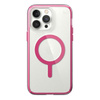 Speck Presidio Perfect-Clear avec Impact Geometry + MagSafe - Coque pour iPhone 14 Pro Max avec revêtement MICROBAN (transparent / rose digital)