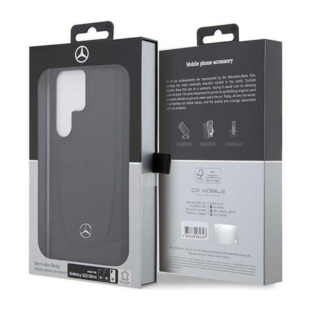 Mercedes Leather Urban Line - Samsung Galaxy S23 Ultra tok (fekete)