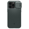 Spigen Optik Armor MagSafe - Coque pour iPhone 15 Pro (Abyss Green)