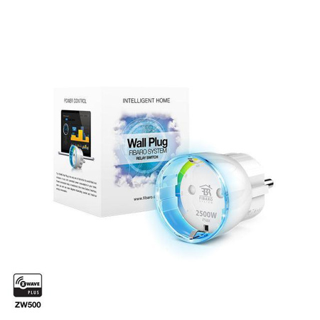 FIBARO Wall Plug F - Z-Wave Plus smart switch for electrical appliances