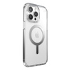 Speck Presidio Perfect-Clear MagSafe - iPhone 15 Pro Max Fall (Klar / Chrom-Finish / Serene Silber)