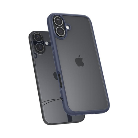 Spigen Ultra Hybrid - Hülle für iPhone 16 (Marineblau)