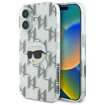 Karl Lagerfeld IML Karl Head Electroplated - Coque iPhone 16 (Transparente)