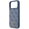 Guess Leather 4G Triangle Strass MagSafe - Case iPhone 17 Pro Max (Blue)