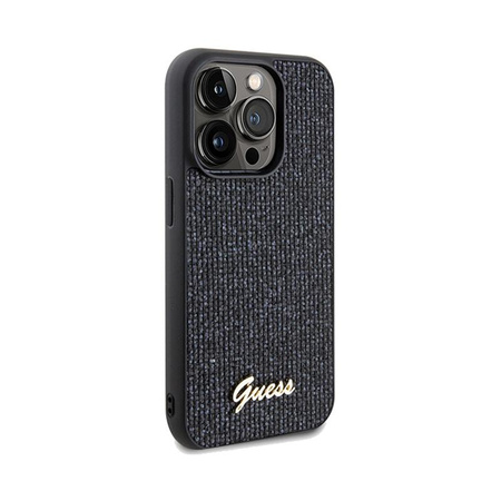 Guess Disco Metal Script - iPhone 14 Pro Max Tasche (schwarz)