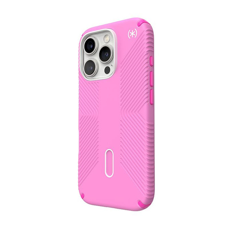 Speck Presidio2 Grip ClickLock & MagSafe - Hülle iPhone 16 Pro (True Pink / Shocking Pink / White)