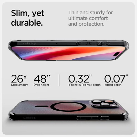 Spigen Ultra Hybrid T Mag MagSafe - Hülle für iPhone 16 Pro (Frost Schwarz)