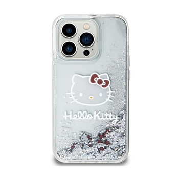 Hello Kitty Liquid Glitter Charms Kitty Head - iPhone 11 tok (ezüst)