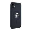 Karl Lagerfeld Silicone Karl & Choupette MagSafe - Case for iPhone 11 (Black)