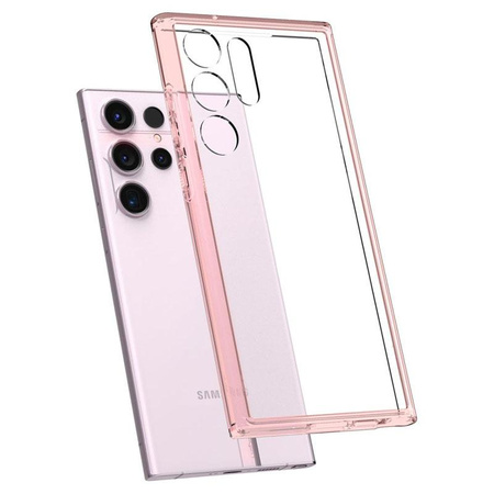 Spigen Ultra Hybrid - Etui pour Samsung Galaxy S23 Ultra (Rose Crystal)