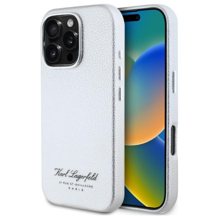 Karl Lagerfeld Hotel RSG - iPhone 16 Pro Max Tasche (grau)