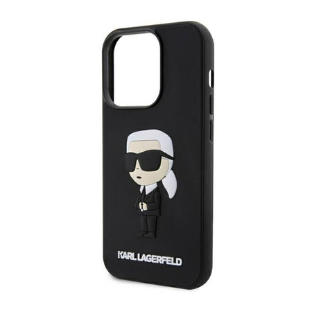 Karl Lagerfeld 3D Rubber NFT Ikonik - pouzdro pro iPhone 14 Pro (černé)
