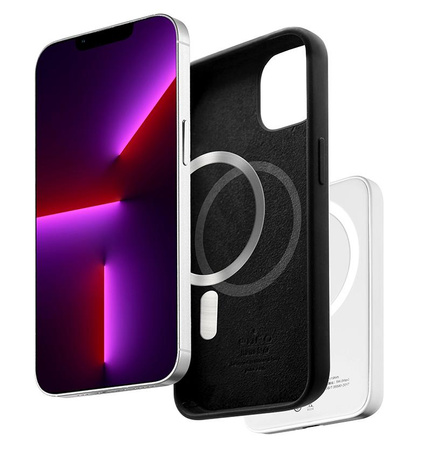 PURO ICON MAG - Pouzdro MagSafe pro iPhone 12 / iPhone 12 Pro (černé)