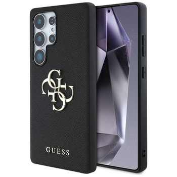 Guess szemcsés Big 4G Logo Small Classic Logo - tok Samsung Galaxy S25 Ultra (fekete)