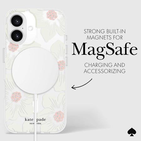 Kate Spade New York Protective MagSafe - Pouzdro pro iPhone 16 (Hollyhock Floral)