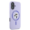 Karl Lagerfeld Silicone Karl & Choupette Ring MagSafe - Coque iPhone 16 (violet)