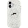 Karl Lagerfeld IML Glitter Karl & Choupette Heads Logo MagSafe - Case for iPhone 17 (gray)