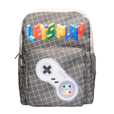 Gameration - Retro School Backpack (grey)
