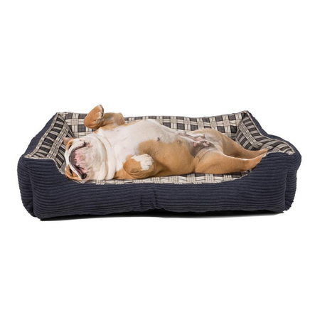 Soft couch bed for dog 75 x 58 x 19 cm roz. L (navy blue)