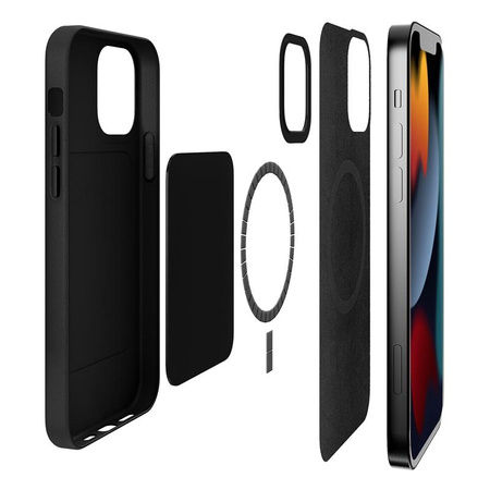 PURO SKYMAG - iPhone 13 Pro Max Hülle mit Made for MagSafe Zertifikat (schwarz)