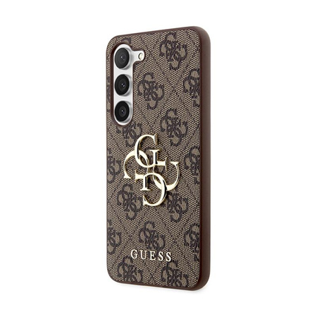 Guess 4G Big Metal Logo - Tasche für Samsung Galaxy S24 (braun)