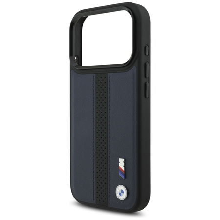 BMW M Perforated Stripe Logo MagSafe - iPhone 17 Pro Case (Navy Blue)