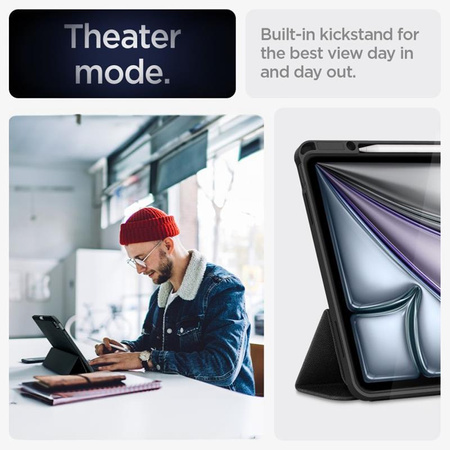 Spigen Urban Fit - Hülle für iPad Air 13" M3 (2025) / M2 (2024) (Schwarz)