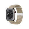 Crong Wave Band - Cinturino intrecciato per Apple Watch 38/40/41/42 mm (Beige pietra)
