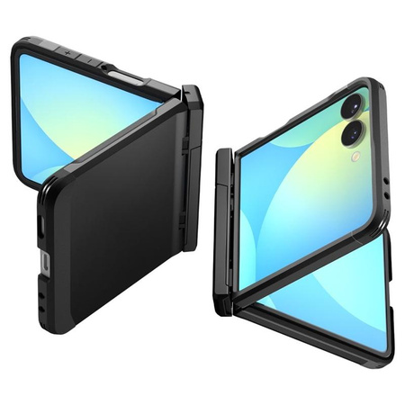 Spigen Tough Armor Pro MagSafe - Etui pour Samsung Galaxy Z Flip 7 (Noir)