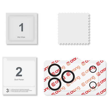 Crong Lens Shield - Sklo na fotoaparát a objektiv iPhone 17 Pro Max