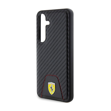 Ferrari Carbon Stitched Bottom - Samsung Galaxy S24 Case (black)