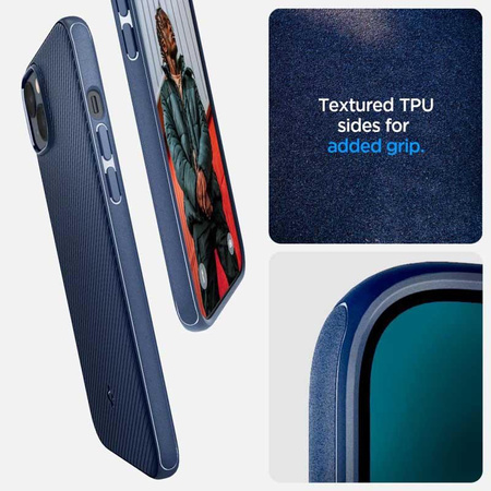 Spigen Mag Armor - Hülle für iPhone 15 Plus / iPhone 14 Plus (Marineblau)