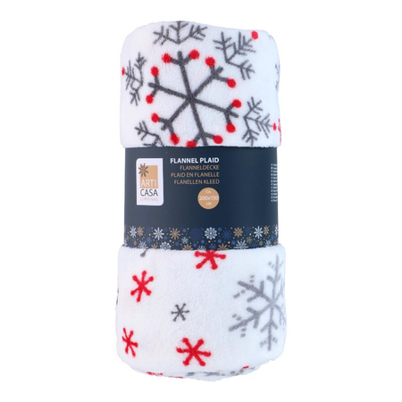 Arti Casa - Flannel Christmas Blanket 150x200 cm (White)
