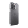 Speck Presidio Perfect-Clear avec paillettes - Coque pour iPhone 13 Pro avec revêtement MICROBAN (transparent/paillettes platine)