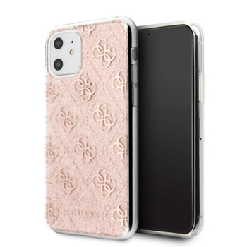 Guess 4G Glitter - iPhone 11 Tasche (Rosa)