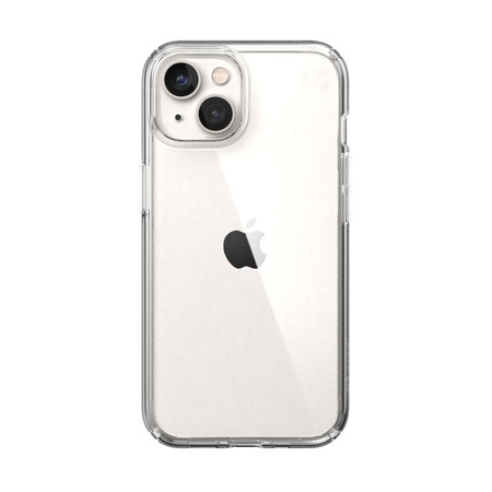 Speck Presidio Perfect-Clear - pouzdro pro iPhone 14 / iPhone 13 s povrchovou úpravou MICROBAN (čiré)