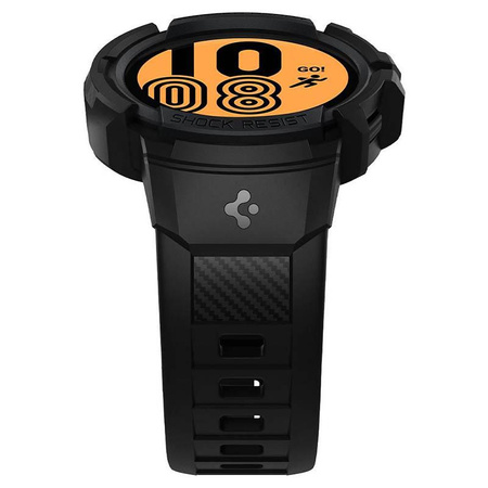 Spigen Rugged Armor Pro - Armband + Tasche für Samsung Galaxy Watch 4 / 5 40 mm (Graphit)
