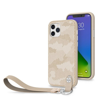 Moshi Altra - tok levehető kulccsal iPhone 12 / iPhone 12 Pro (SnapTo rendszer) (Sahara Beige)